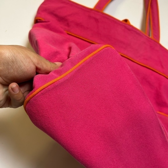 J.Jill pink orange large boho hippie minimalist Tote Shoulder bag - Picture 7 of 9